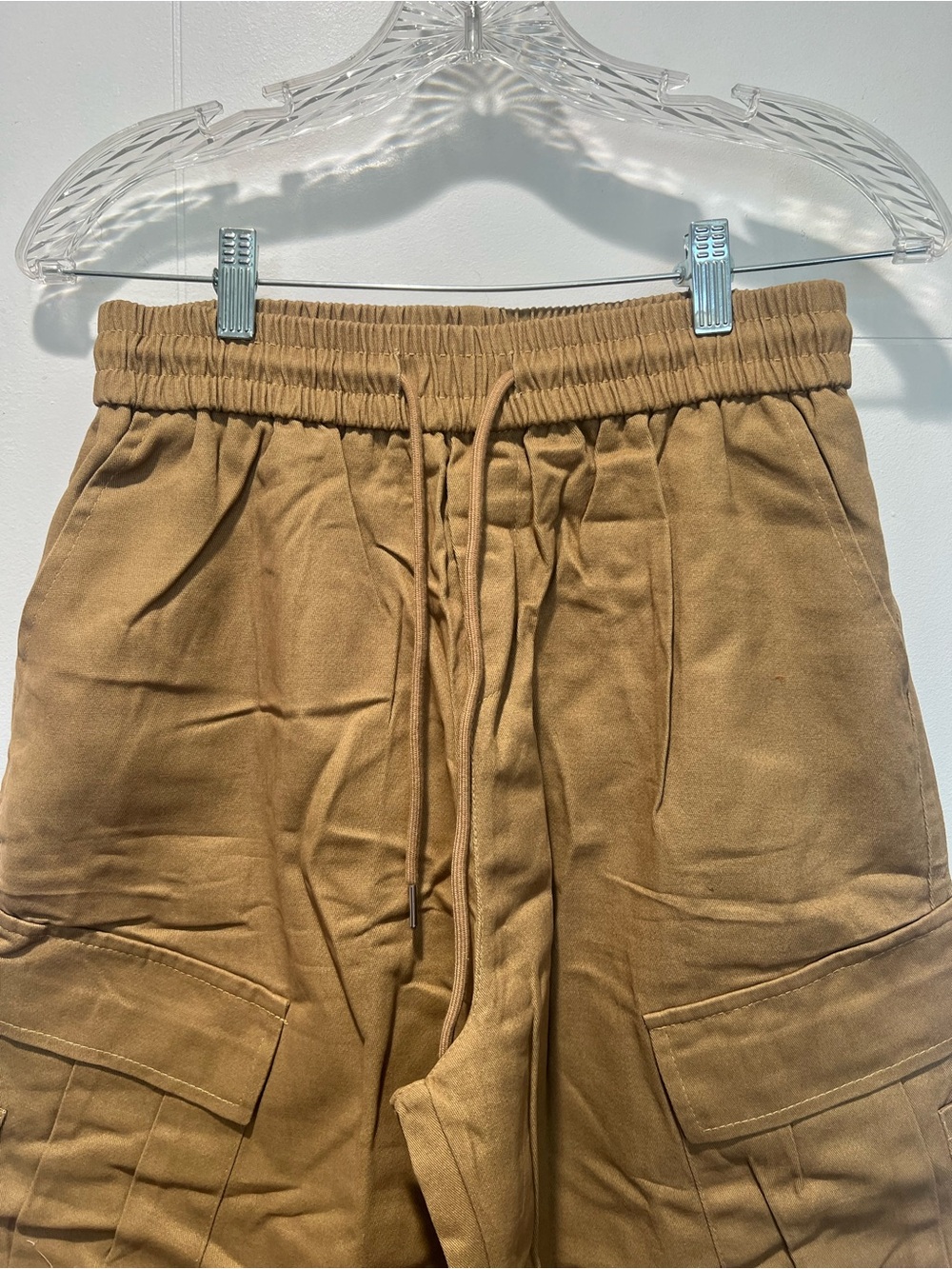 Women’s Baggy Wide-Leg Cargo Pants in Brown - Size Large - Picture 4 of 7